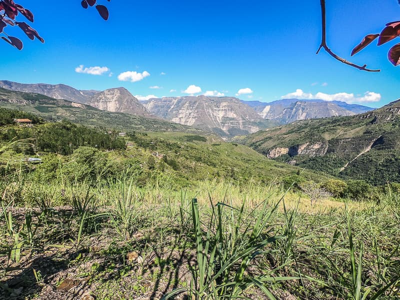 Views of the landscape from the trail