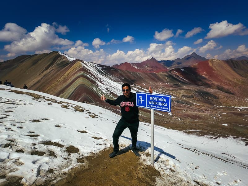 View from the summit of Vinicunca