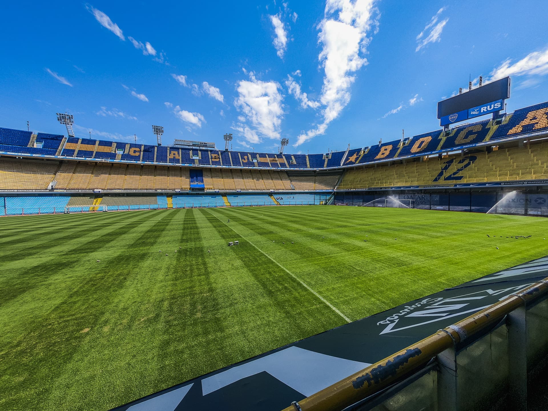The pitch from the east stands
