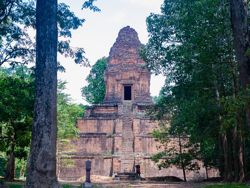 The small pyramid-shaped temple