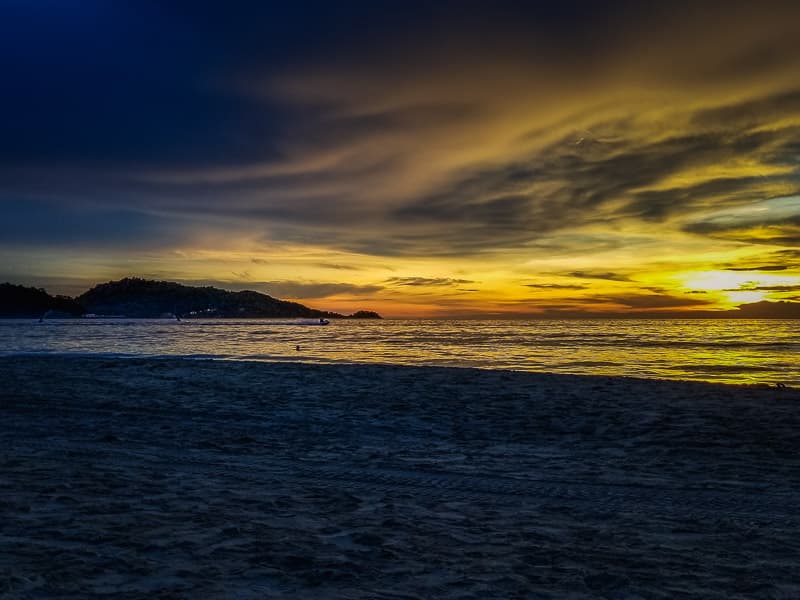Sunset at the beach