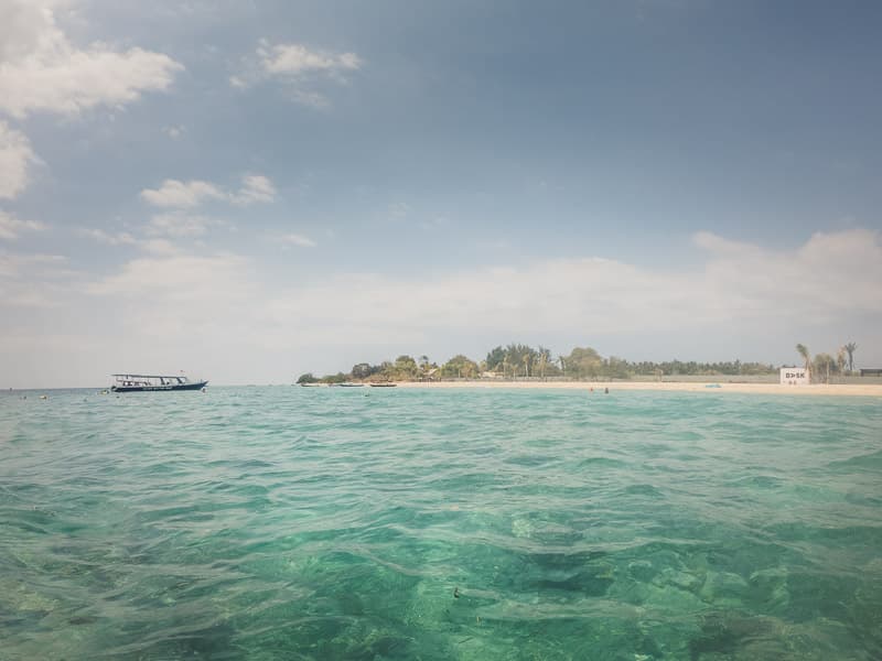Snorkeling spot near the island
