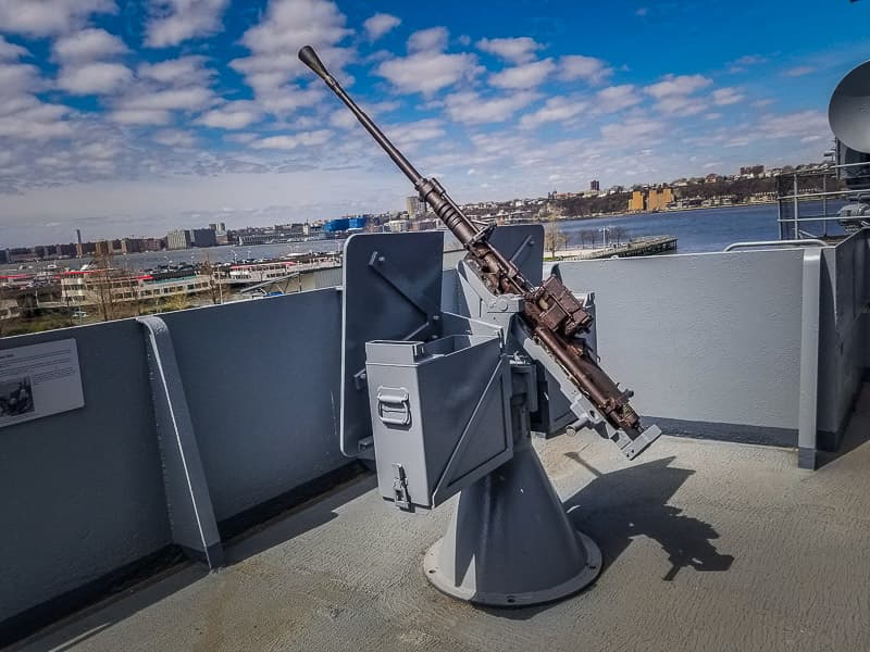 Smaller anti-aircraft gun from an earlier period