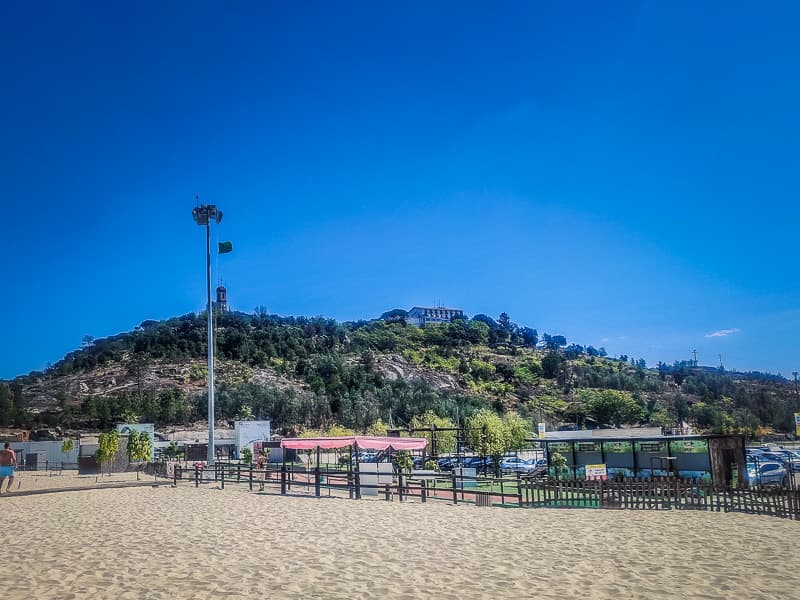 View of Chapel of Nossa Senhora do Castelo from the Live Beach