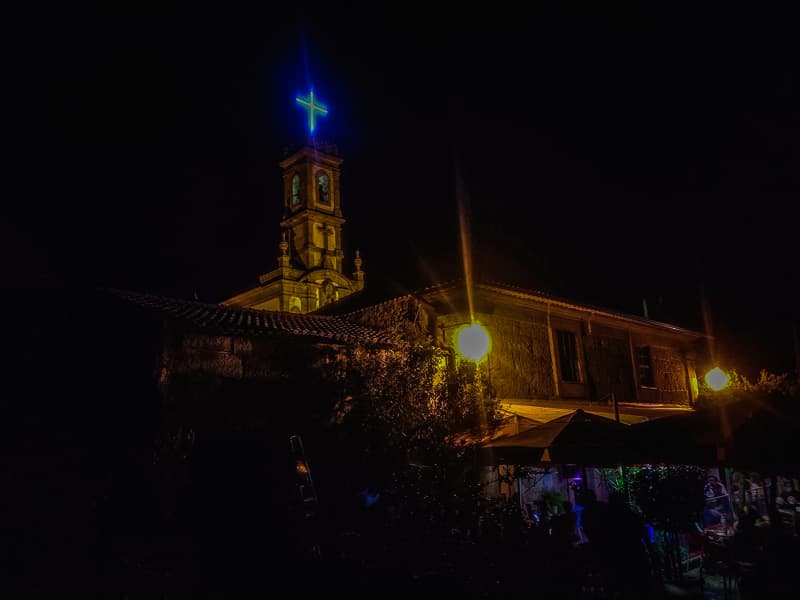 Nigth time view of Chapel of Nossa Senhora do Castelo