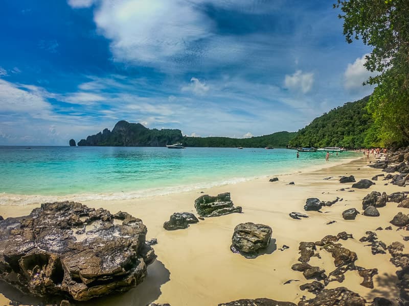 View from the beach