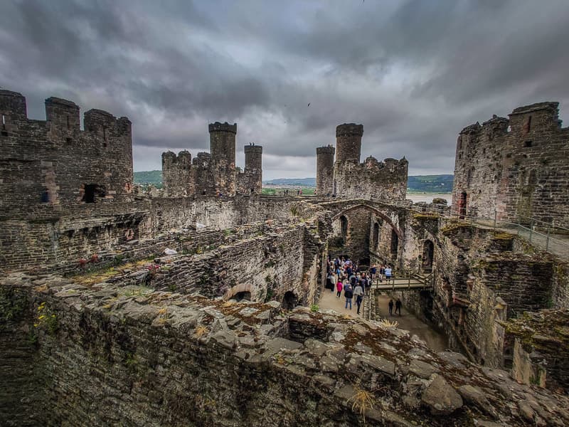 View of the castle towers